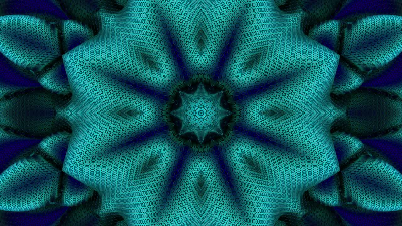 3d en bucle abstracto ornamentado fondo decorativo. hipnótico caleidoscopio de moda.