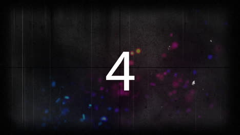 10 to 0 countdown against black background