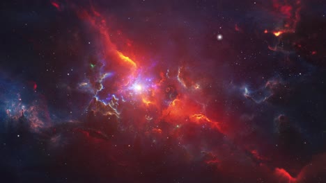 colorful nebula clouds that shine in the universe