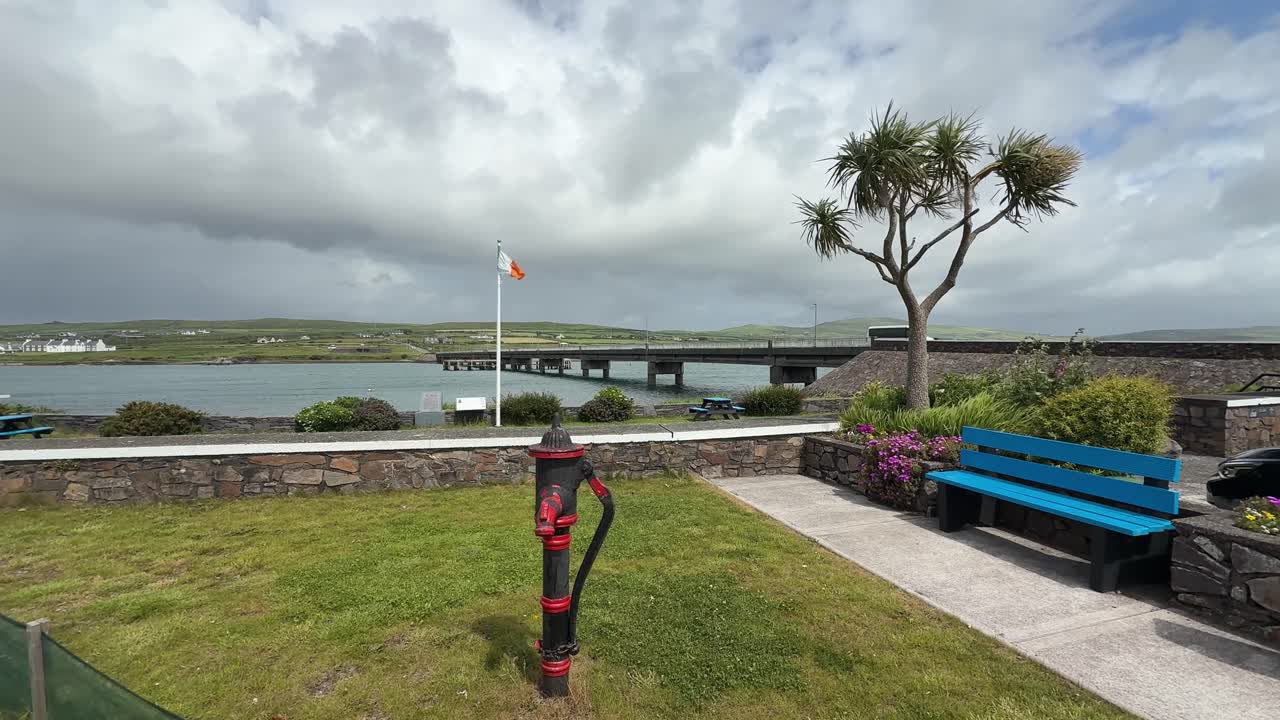 Ireland villages Portmagee fishing village with bridge to Valencia Island Ring of Kerry