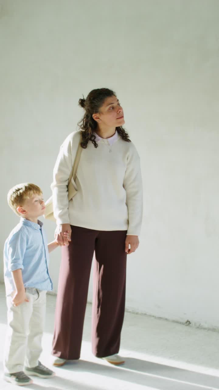 Family Visits New Home