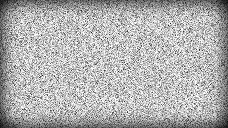 noise on old tv screen with vignette, looping vhs interference. universal vintage animated background. seamless loop