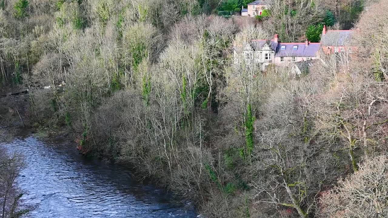 vista desde el acueducto de pontcysyllte, gales, reino unido