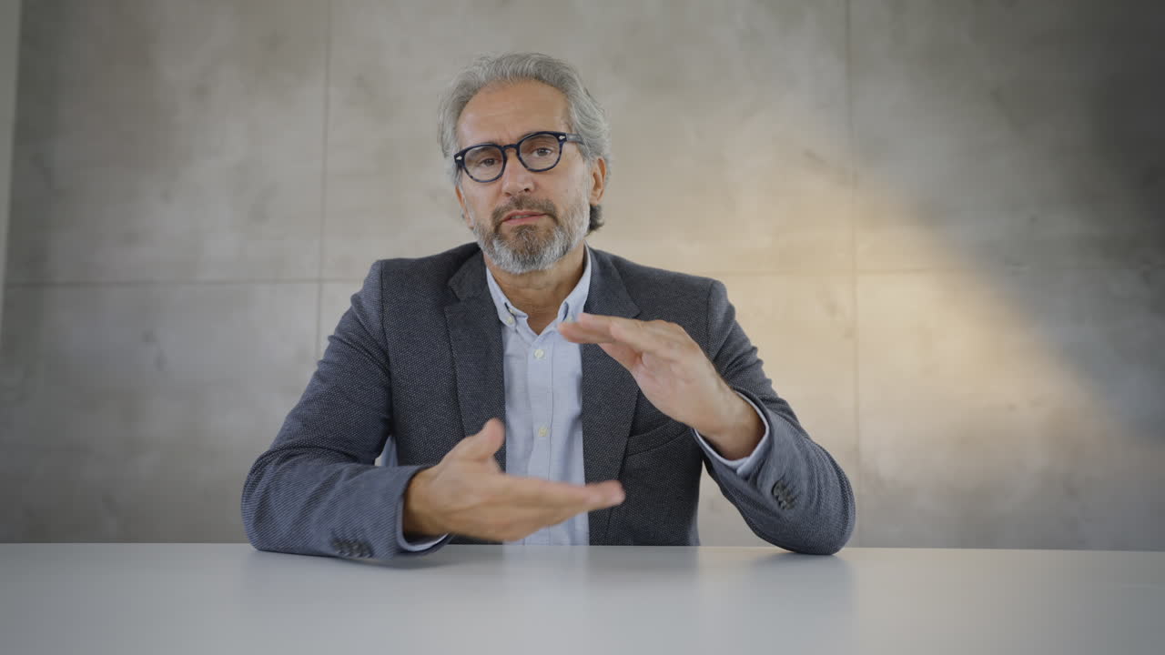 hombre de negocios haciendo una presentación