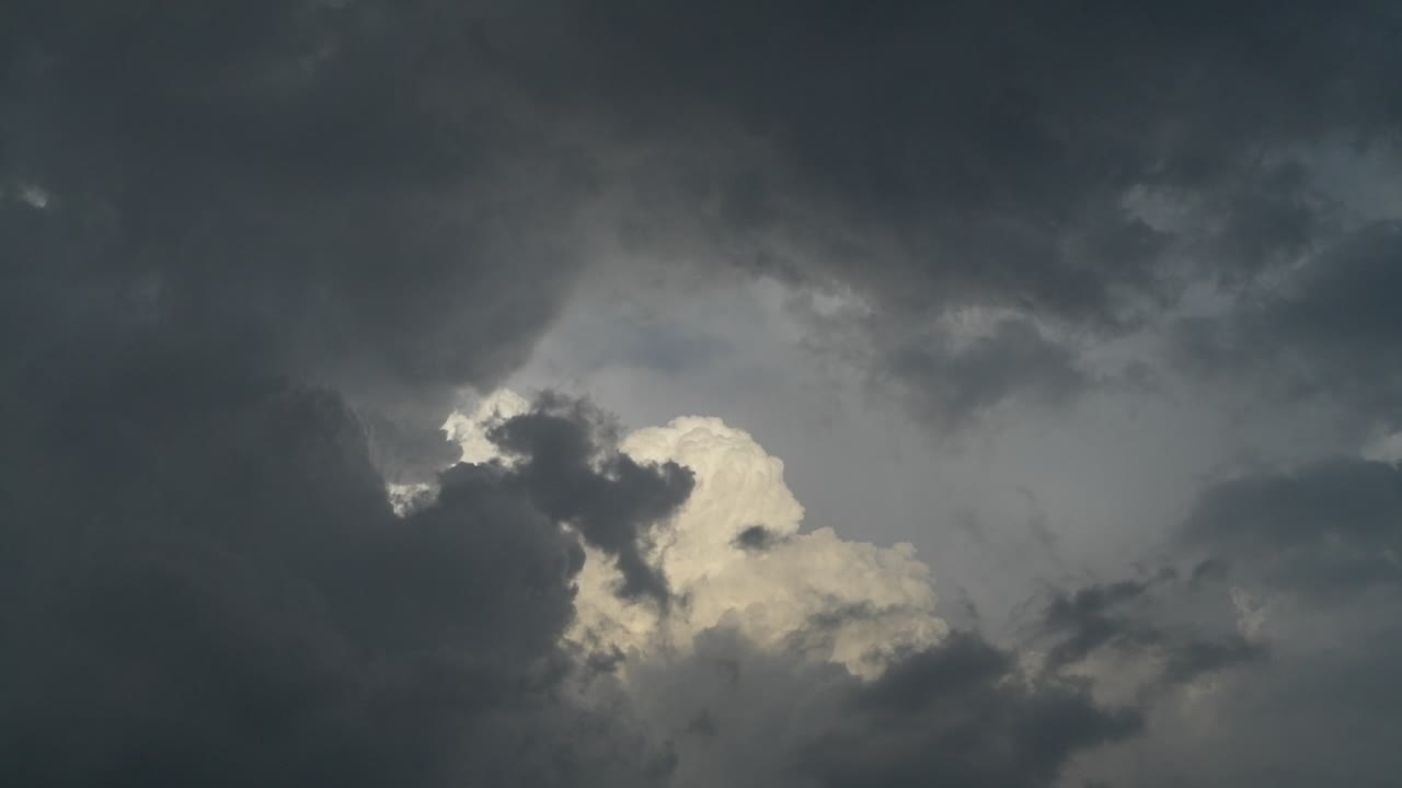 Clouds at sunset with wind