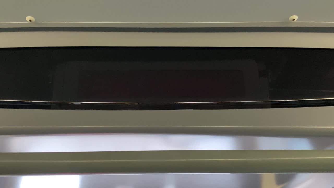 4K UHD Red Flashing Bus Stopping Signal