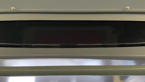 4k uhd red flashing bus stopping signal