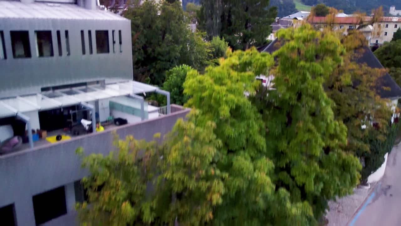 밤에 리엔츠, 무인 항공기에서 조감도 - 오스트리아