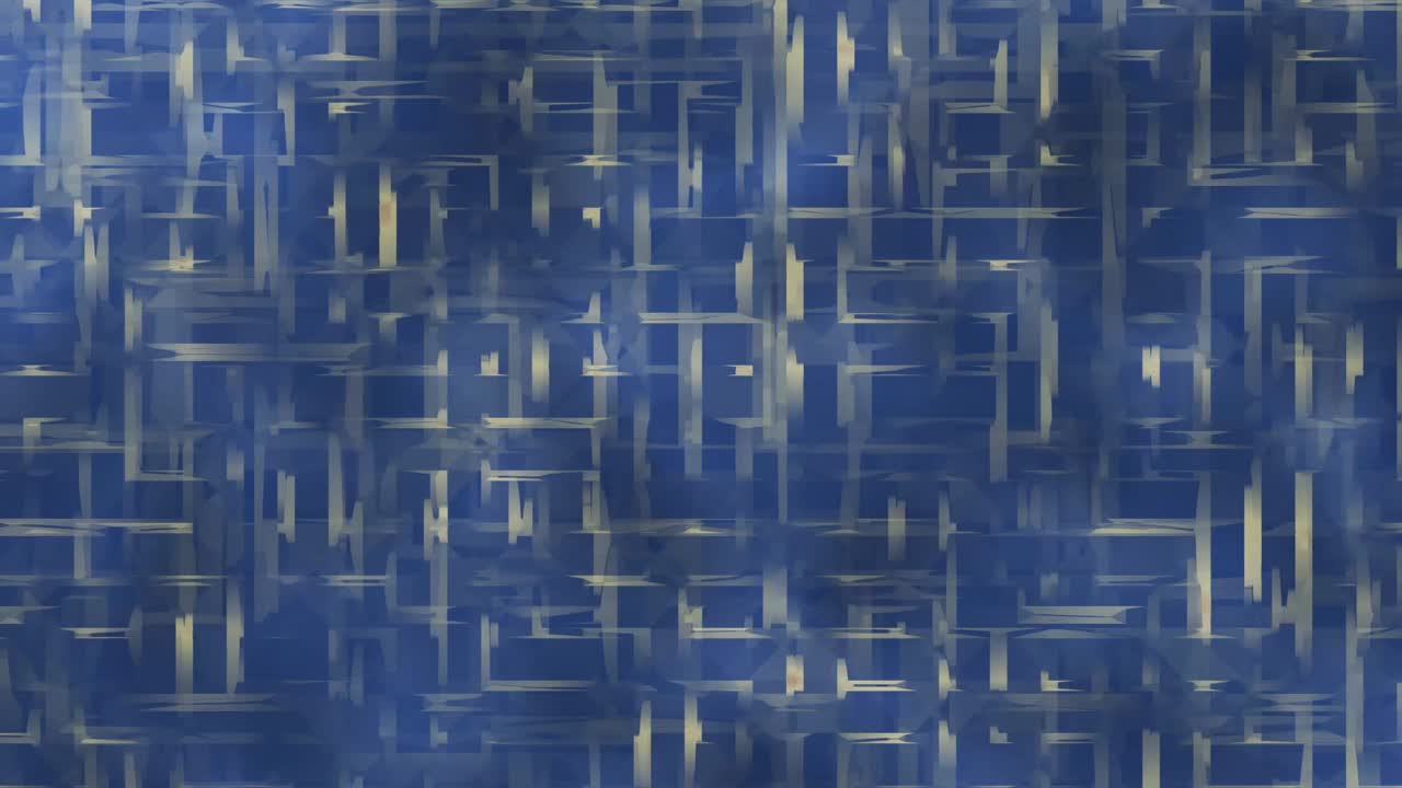 muchas cadenas de pintura amarillas y blancas líneas de píxeles camión movimiento derecho