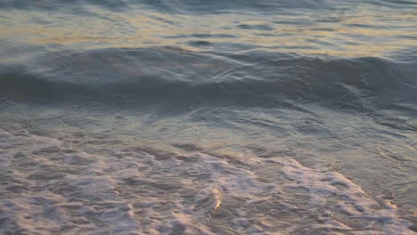 olas temprano en la mañana en la playa
