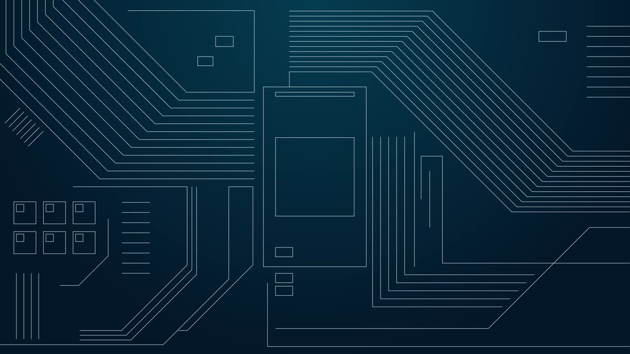 Cyber line network minimalist write on effect