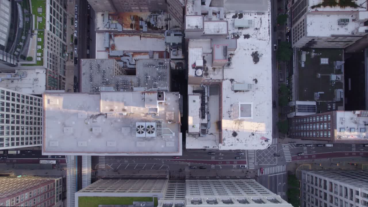 See Chicago's skyline from a unique aerial perspective with stunning drone footage.