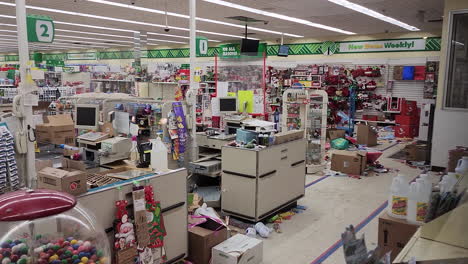 a view of a supermarket