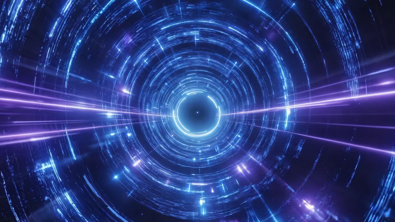 túnel de luz abstracto