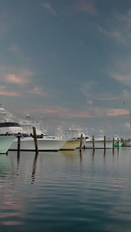 boats in port of isla mujeres, mexico in vertical format