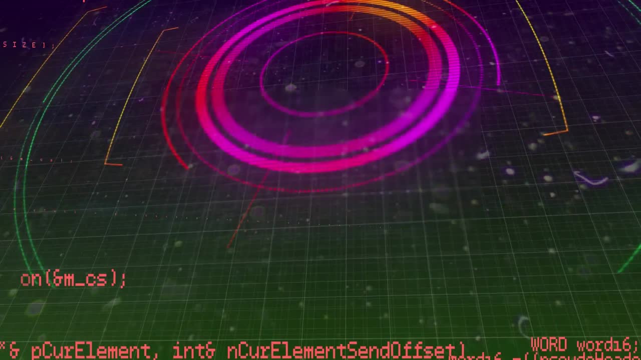 범위 스캐닝과 데이터 처리의 애니메이션