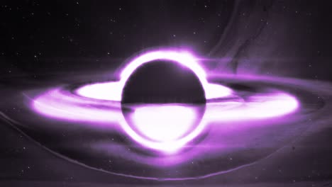 black hole 3d animation in outer space