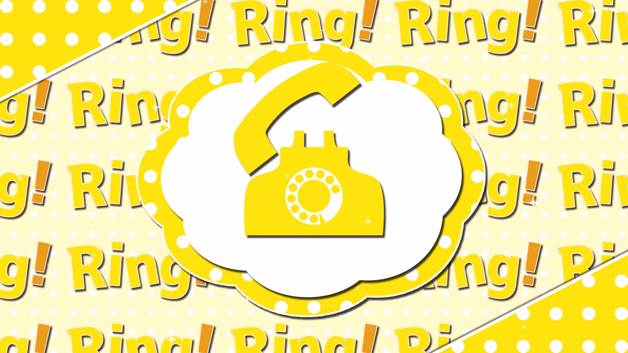 Yellow Vintage Telephone Graphic