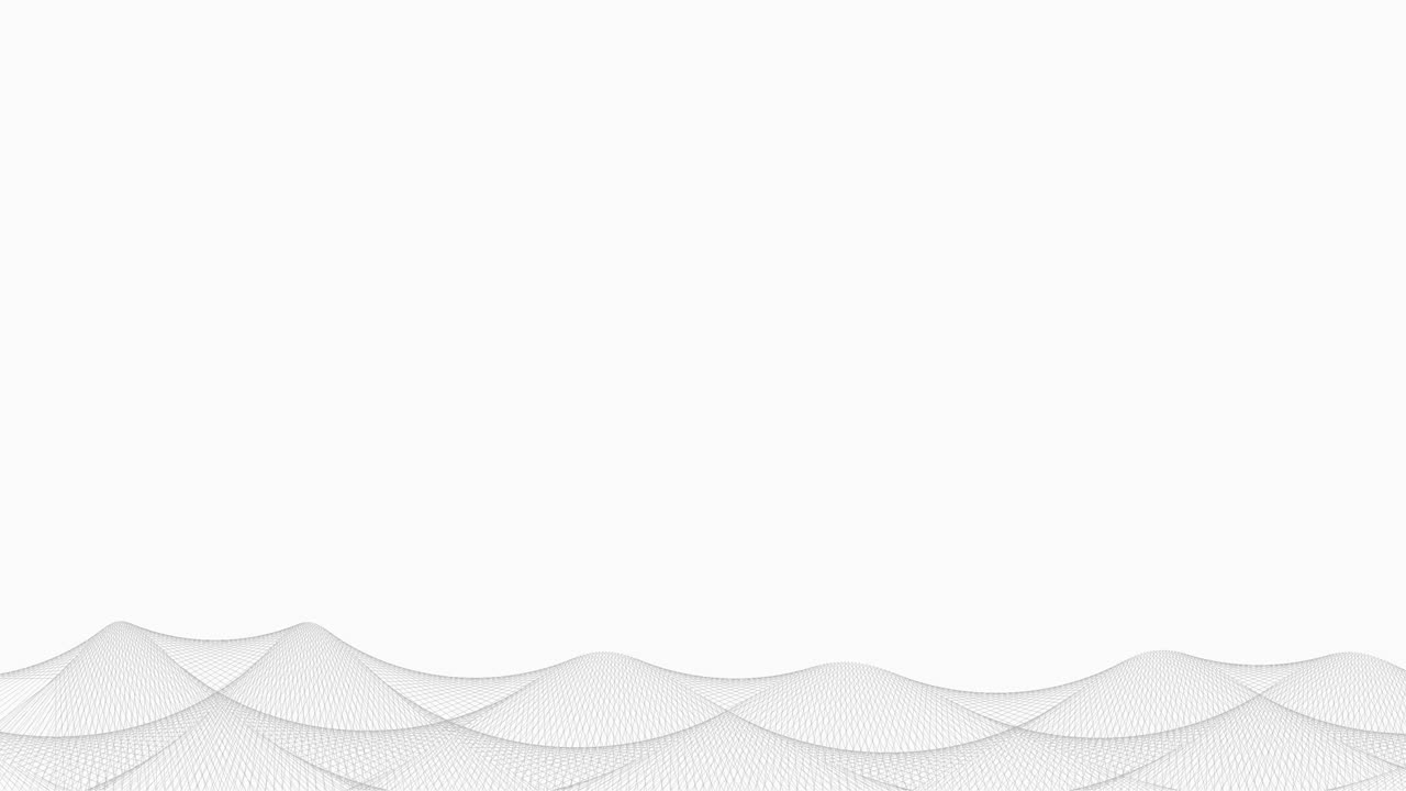 Wave pattern wireframe, abstract background - Seamless looping