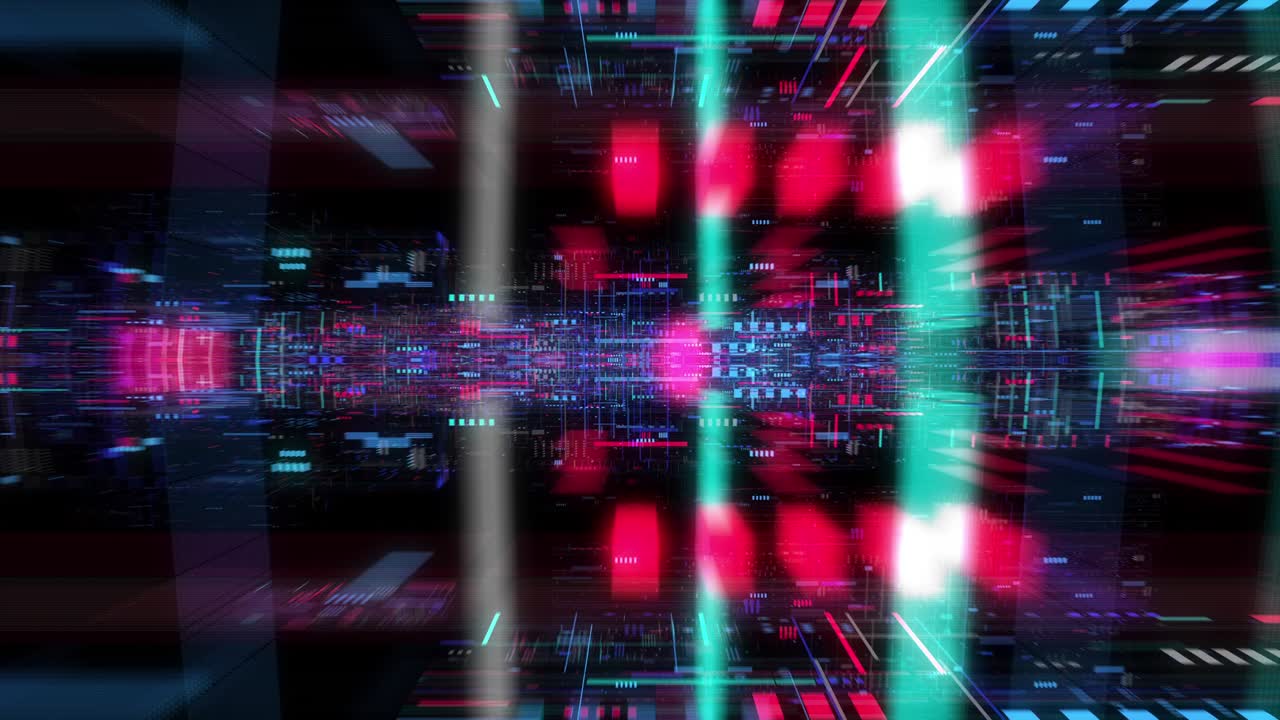 Nahtloser Loop: Globaler Cloud-Computing-Dienst für Unternehmen, Big-Data-Visualisierung. Blockchain