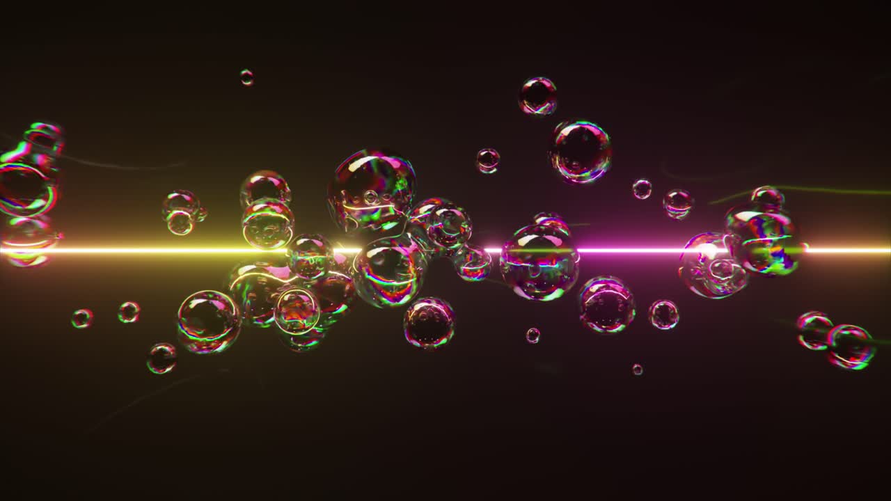 추상적인 다채로운 거품 배경