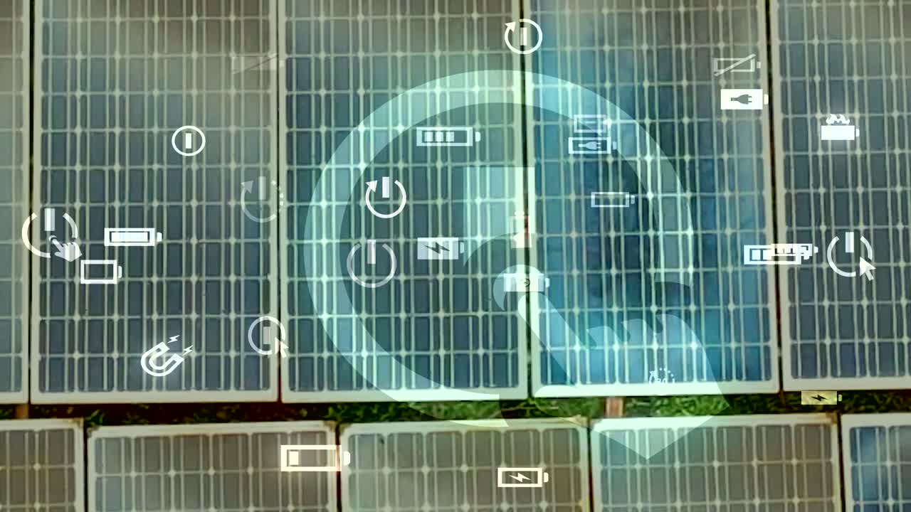 태양 전지 패널 - 기후 변화 파리 협정