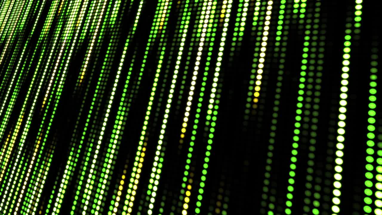 fondo punto verde abstracto moviéndose rápidamente con un brillo desenfocado.