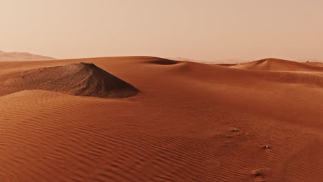 las dunas de arena del desierto