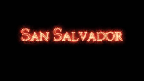 san salvador escrito con fuego.