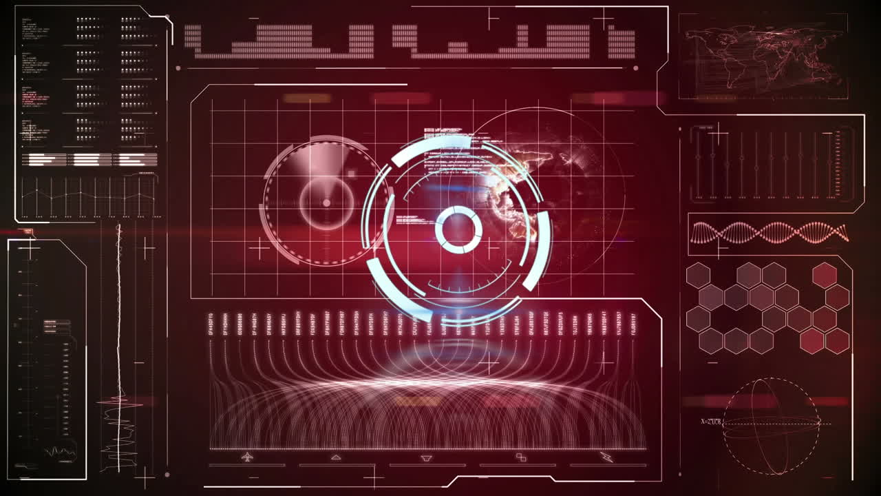 Animation of scope scanning over data processing