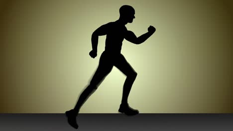 Running man silhouette