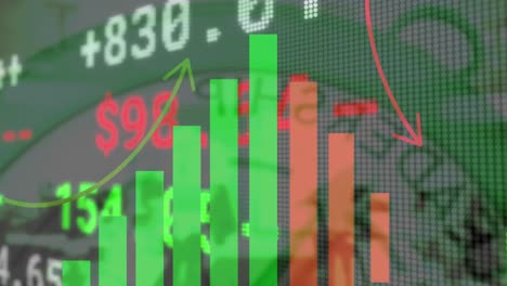 animación del procesamiento de datos durante el reloj
