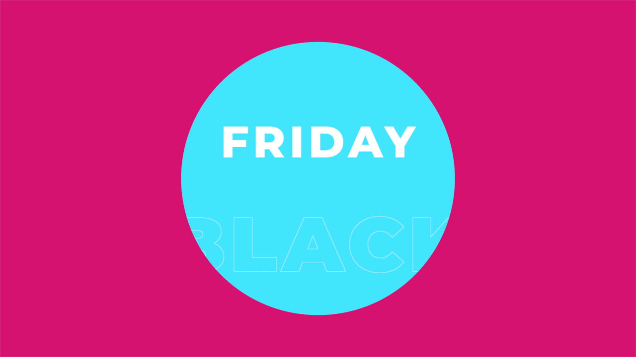 moda de vuelta el viernes: círculo azul en gradiente rosa