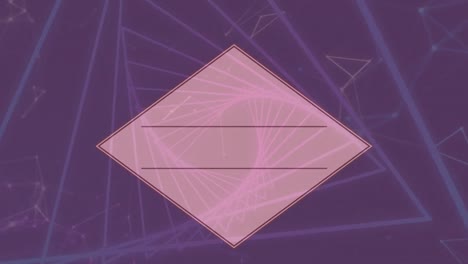 animación de formas en movimiento sobre fondo azul
