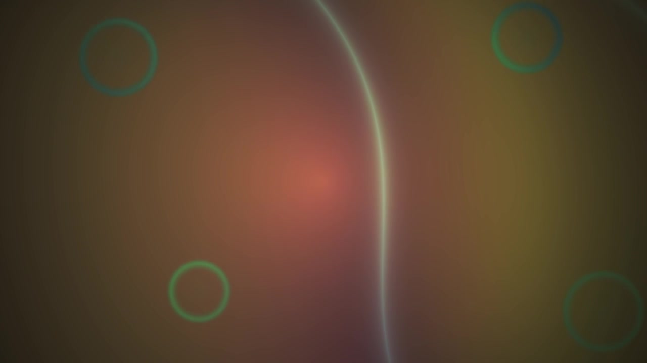 Abstract Motion Background with Glowing Neon Circles and Light Waves