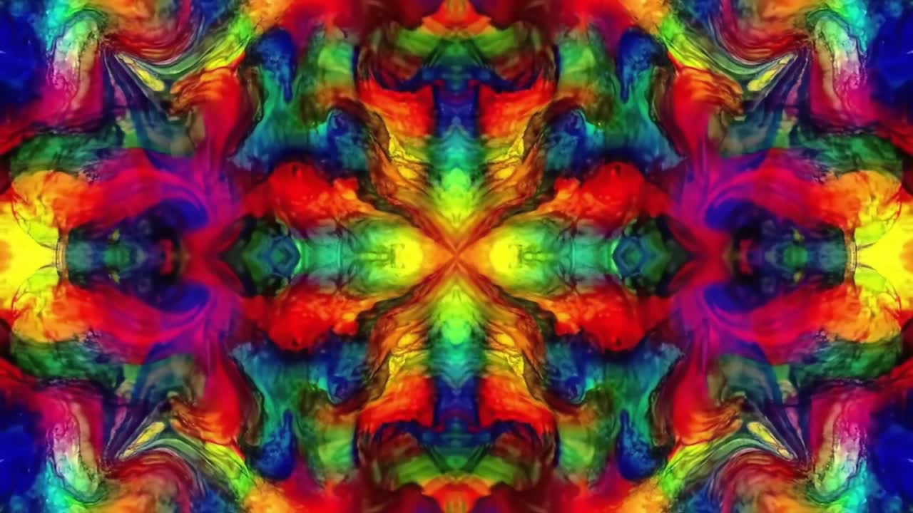 Abstract Colorful Symmetrical Pattern