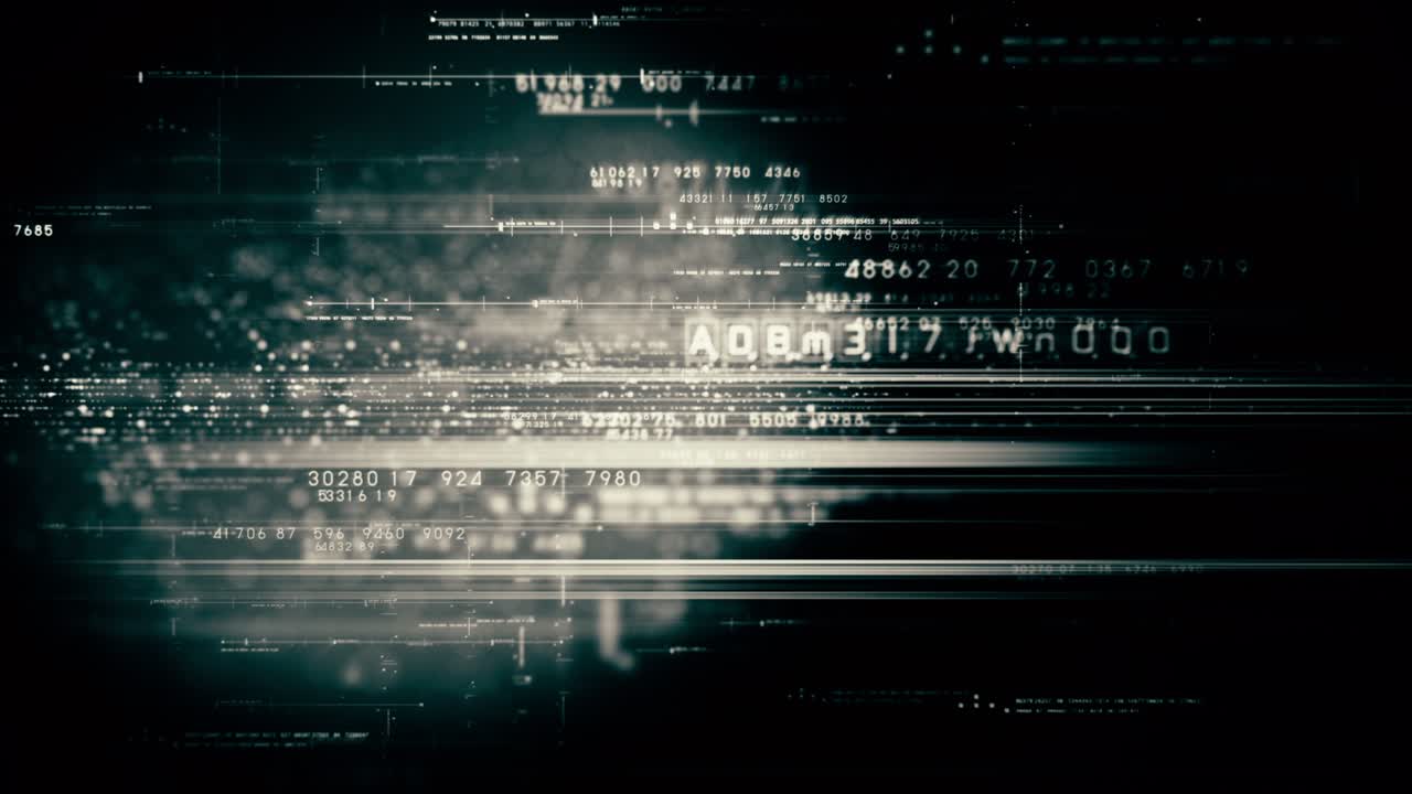 simulación de datos de matriz futurista