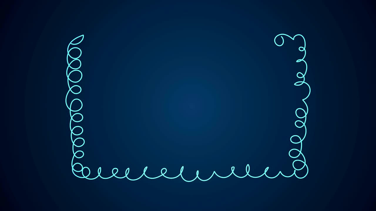 Hand Drawn Scribble Rectangle Frame, logo design element. Motion graphic video available