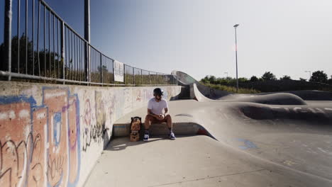 healthy aging: active senior engaged in surf skateboarding in germany