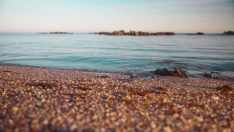 Cinemagraph-Schleife-Ruhiger-Wellen-Am-Strand