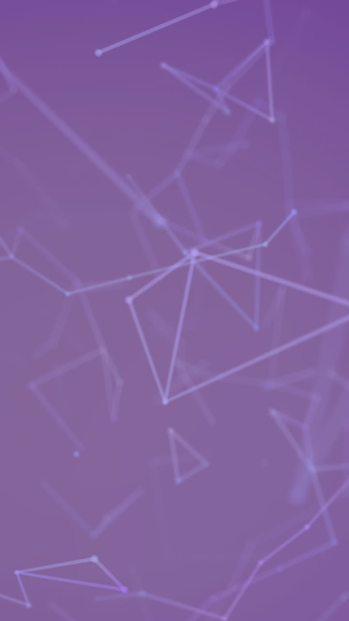 animación de la red de conexiones de plexo sobre un fondo púrpura