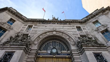 view of waterloo station's main entrance