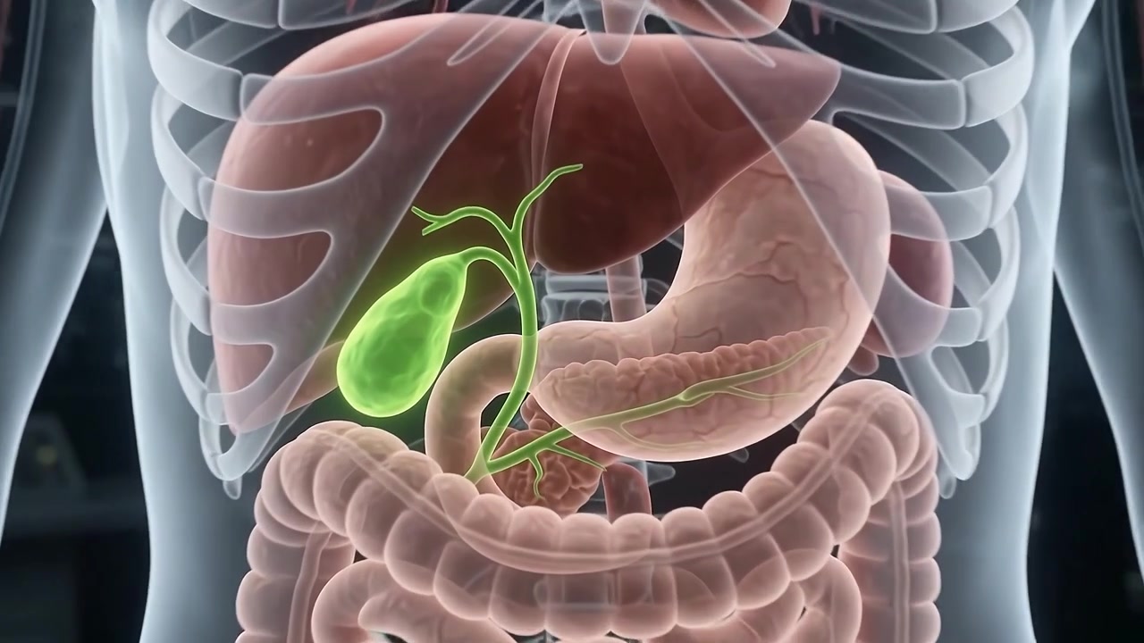 3D Medical Animation of Human Gallbladder and Bile Ducts