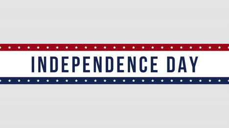 animated closeup text independence day on holiday background 6