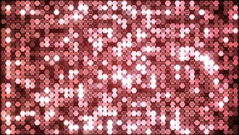 rose gold glitter hexagon abstract background animations. seamless loop.