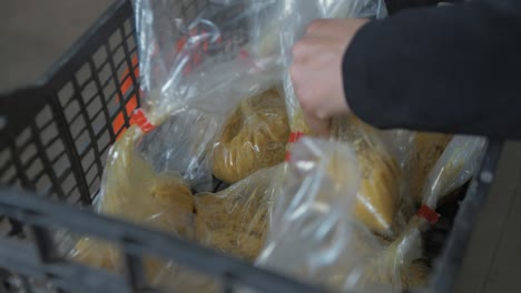 Organised-packaged-rice-in-plastic-bags-for-distribution