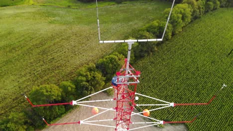 aerial view of eddy covariance tower