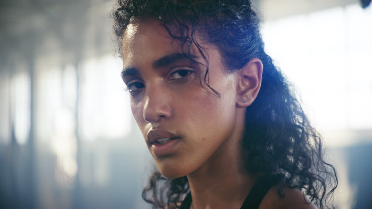 Focused Female Athlete