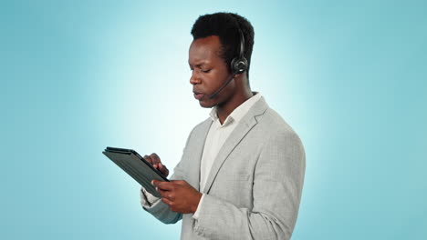 Black-man,-business-telemarketing