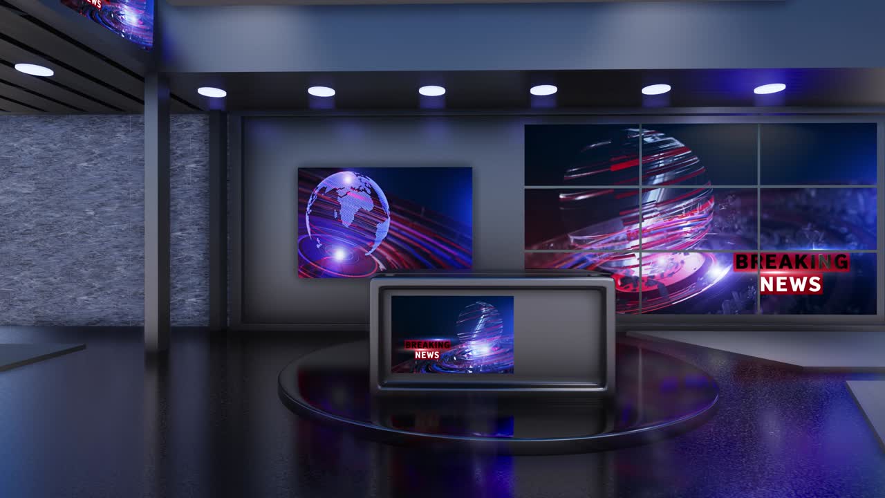 Noticias del estudio de televisión virtual 3D